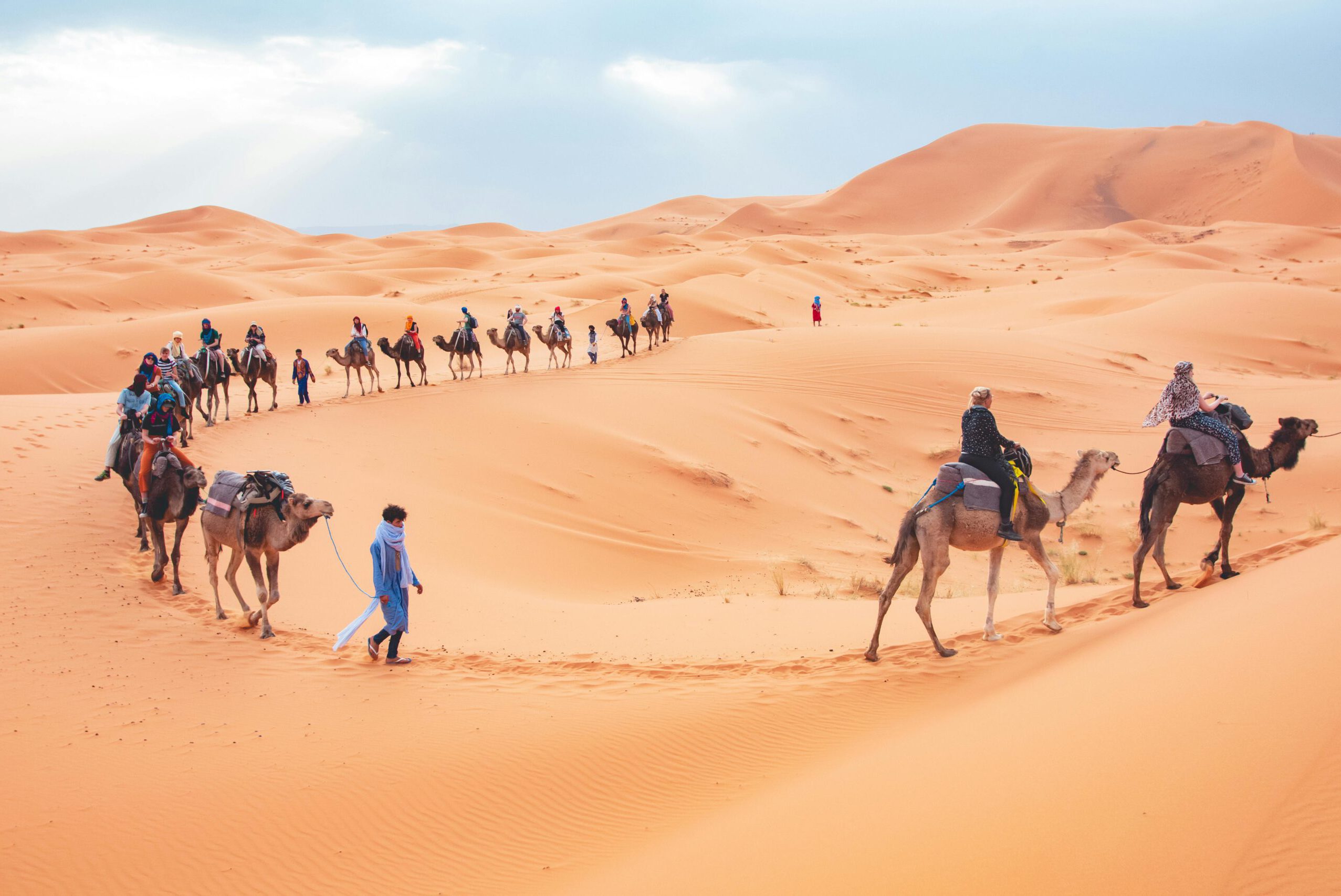 desert camel trek in the Sahara Desert, Desert U Retreat