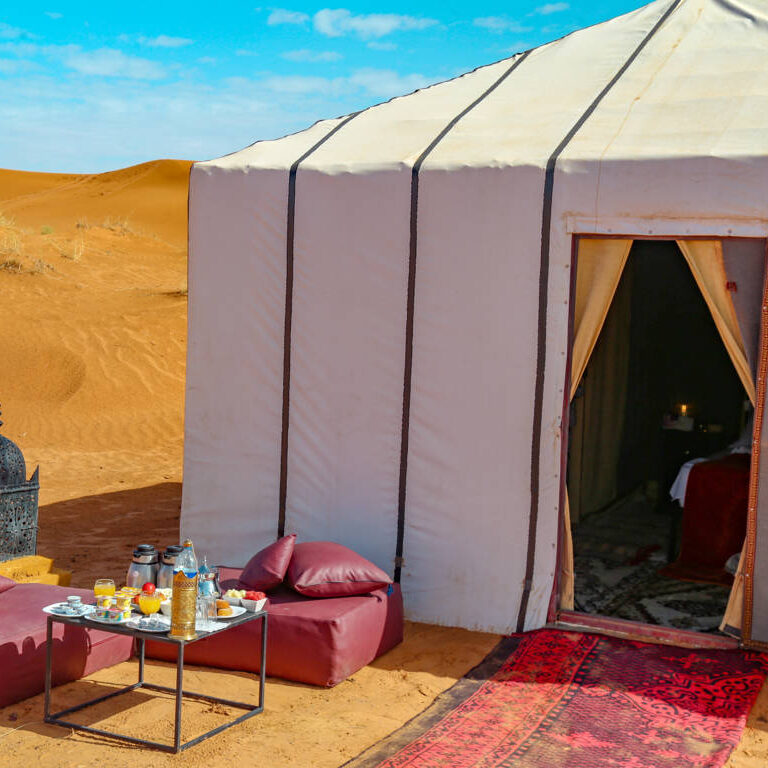 nomad tent in the sahara