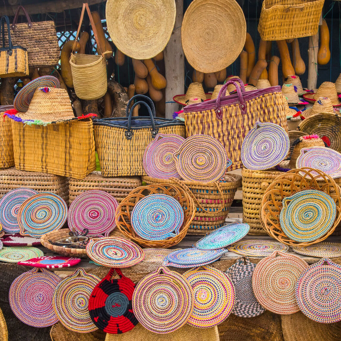 moroccan organic bags; desret u retreat, marrakesh